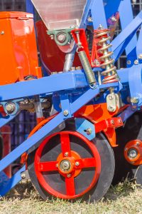 Close up new tractor plow
