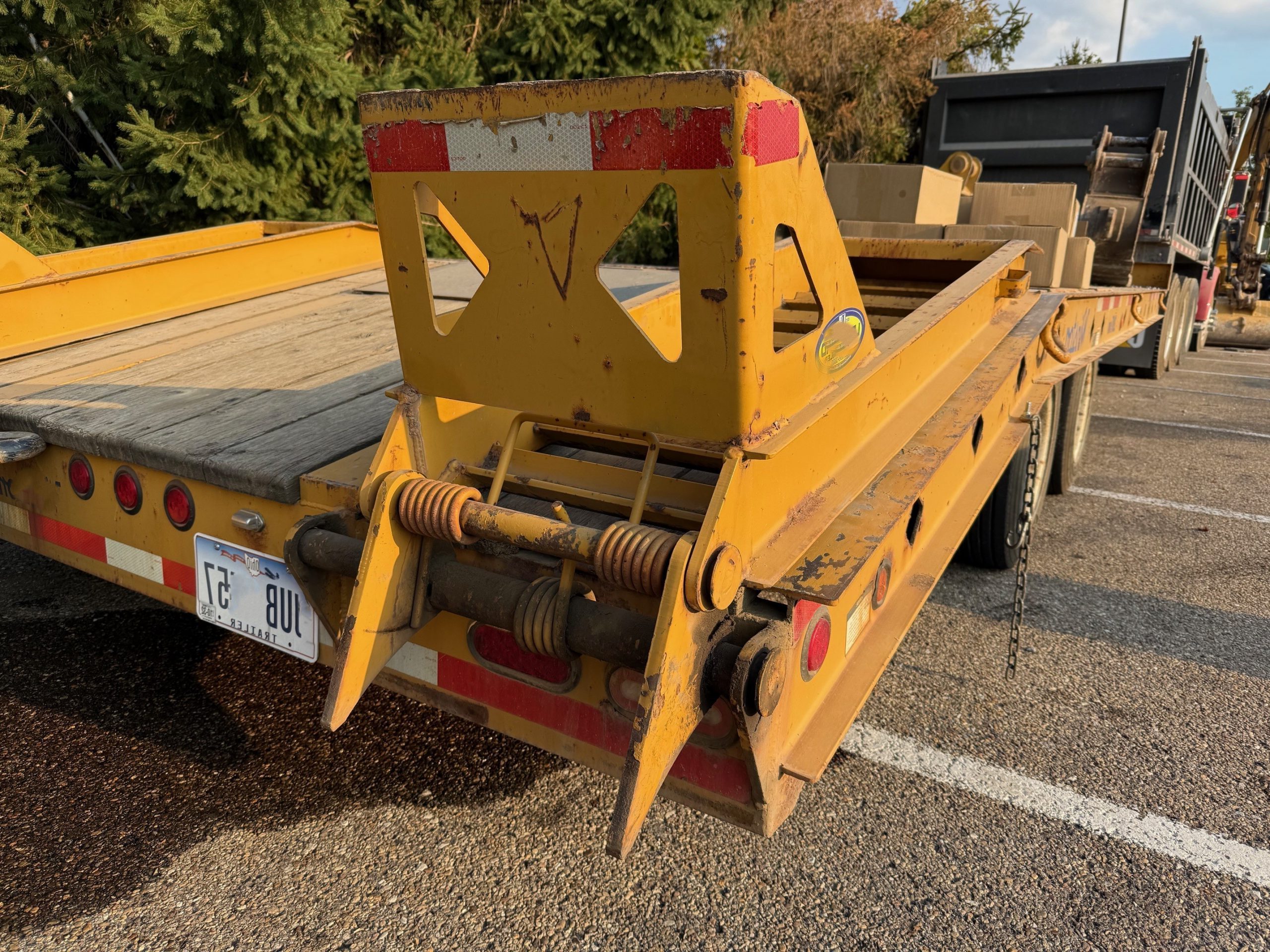 Custom Trailer Ramp Flip Down Springs