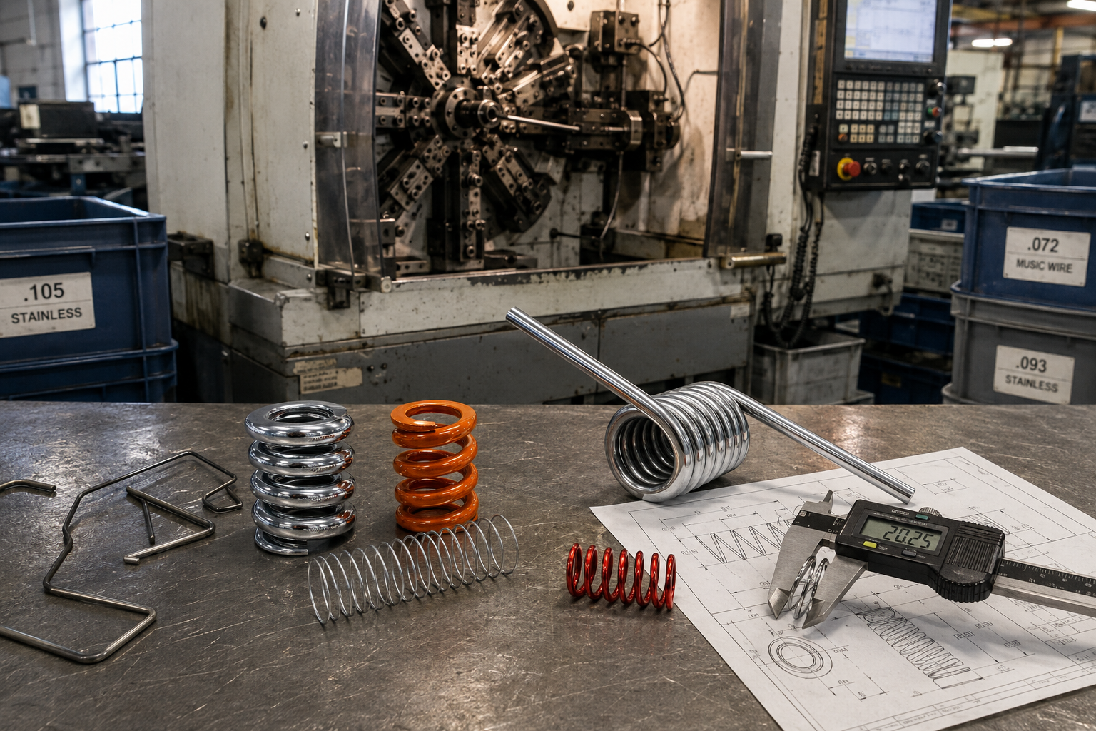 custom spring manufacturing at Ace Wire Spring